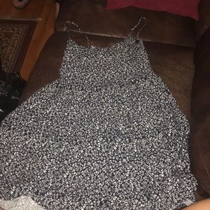 Summer dress blue floral